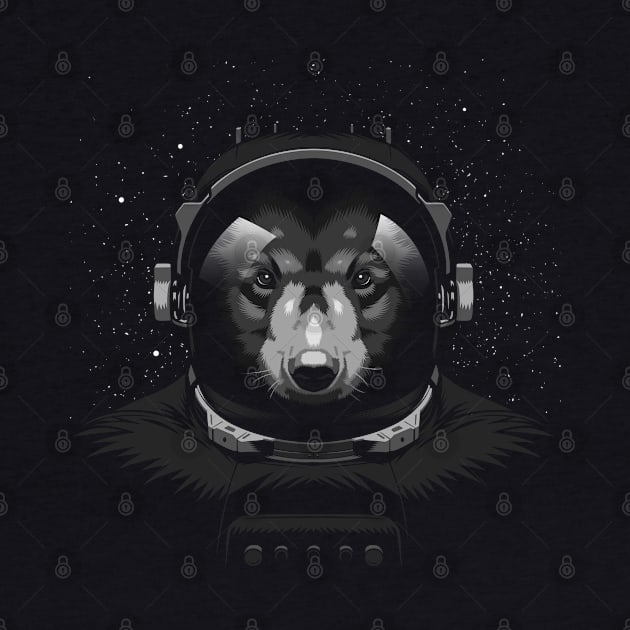 Bear astronaut by albertocubatas